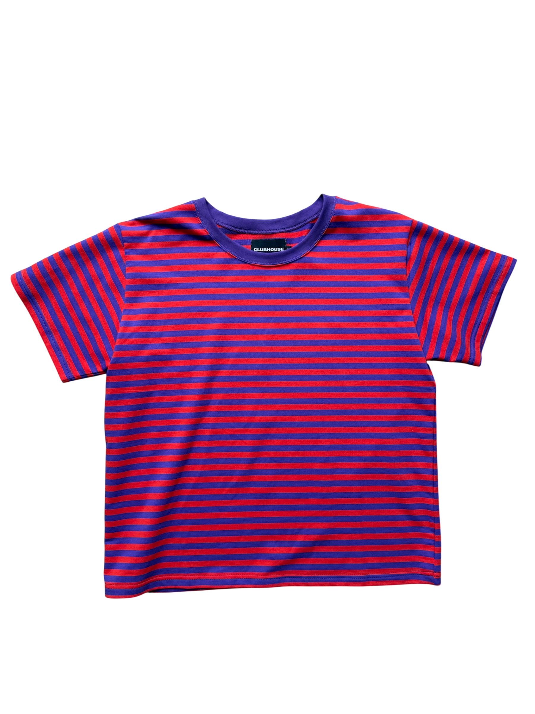 RED/PURPLE STRIPED TEE